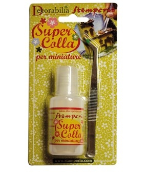 STAMPERIA SUPER GLUE  Универсално лепило за фини детайли 30 ml с пинсета