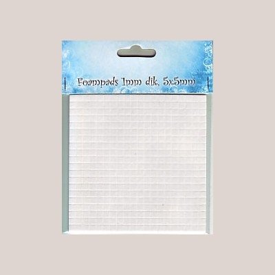 STICK PADS NS 3Д двойно лепящи квадратчета 5x5 x 2mm  400 бр