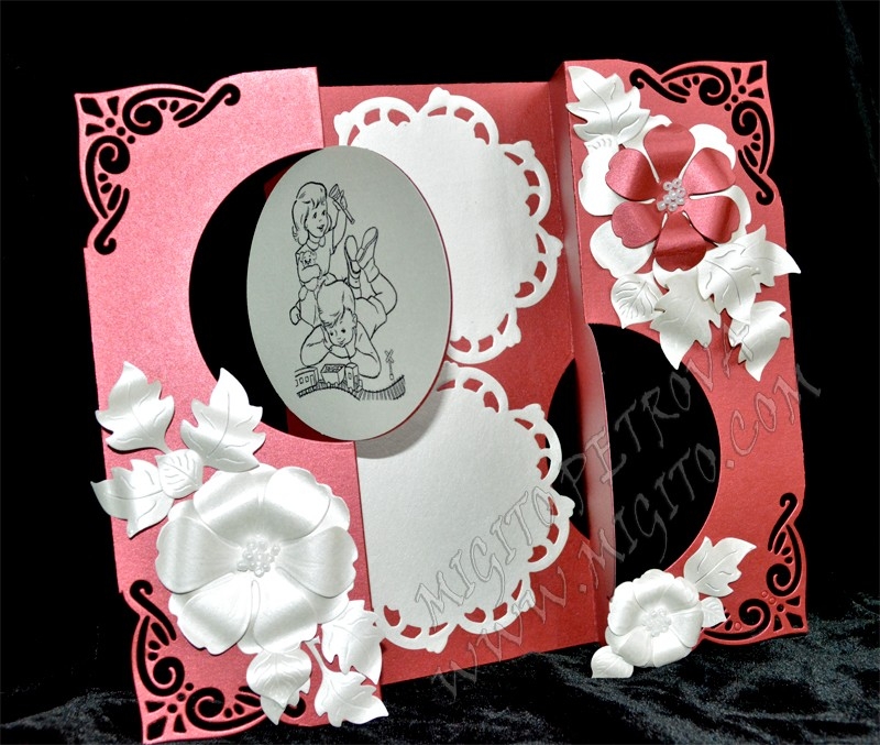 Разчупена картичка ръчна изработка 