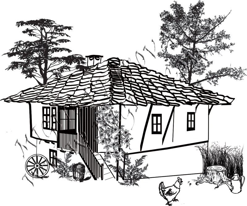 Стара къща печат 