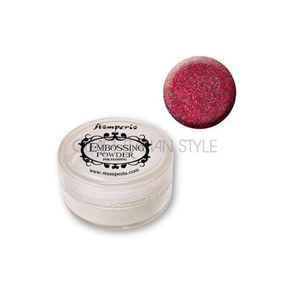  EMBOSSING POWDER StamperiaПудра за топъл ембосинг 15мл ЧЕРВЕНА