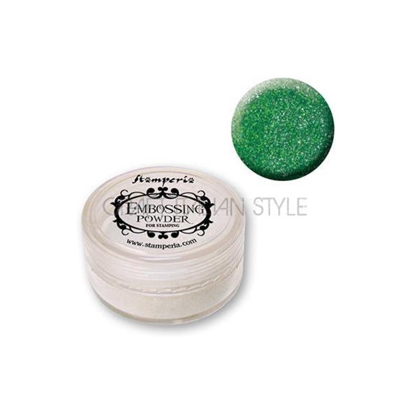 EMBOSSING POWDER Stamperia  Пудра за топъл ембосинг 15мл # ЗЕЛЕНА