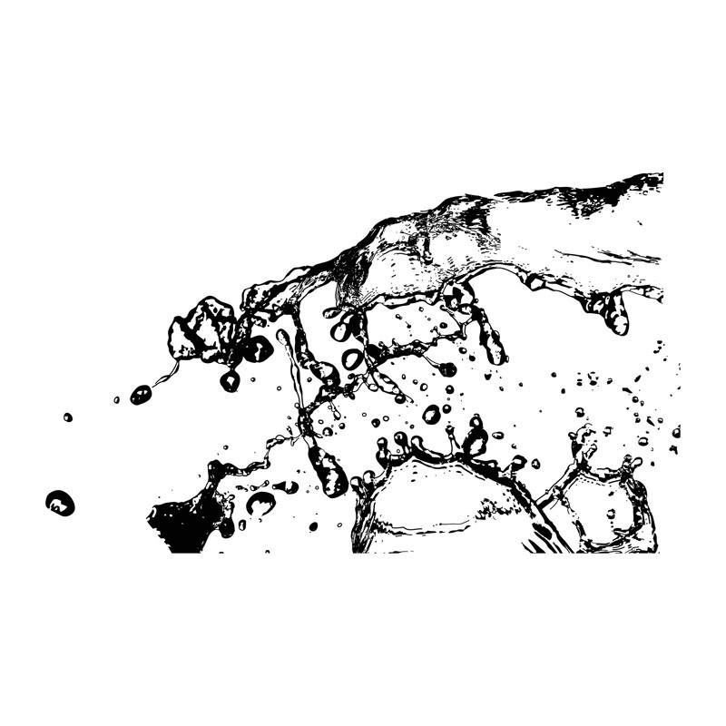 Пръска вода печат 