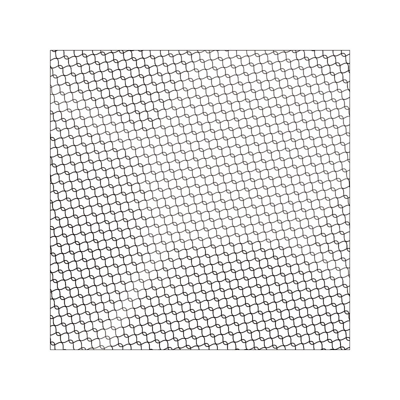 Дантелена мрежа печат 