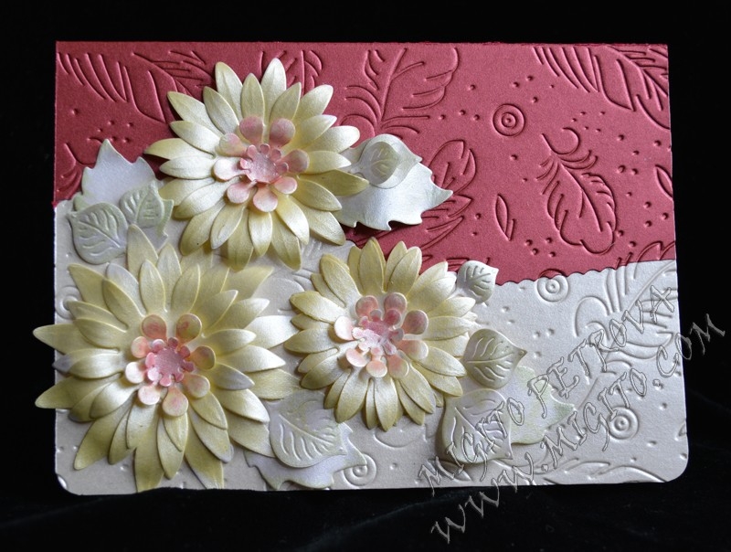 Слънчогледи картичка ръчна изработка 