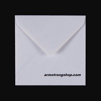 CENTURA ENVELOPES England Перлени пликове 155 X 155 мм WHITE
