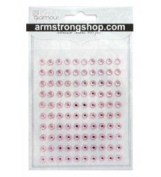 ADHESIVE STONES 6mm 100 бр PINK Самозалепващи камъчета