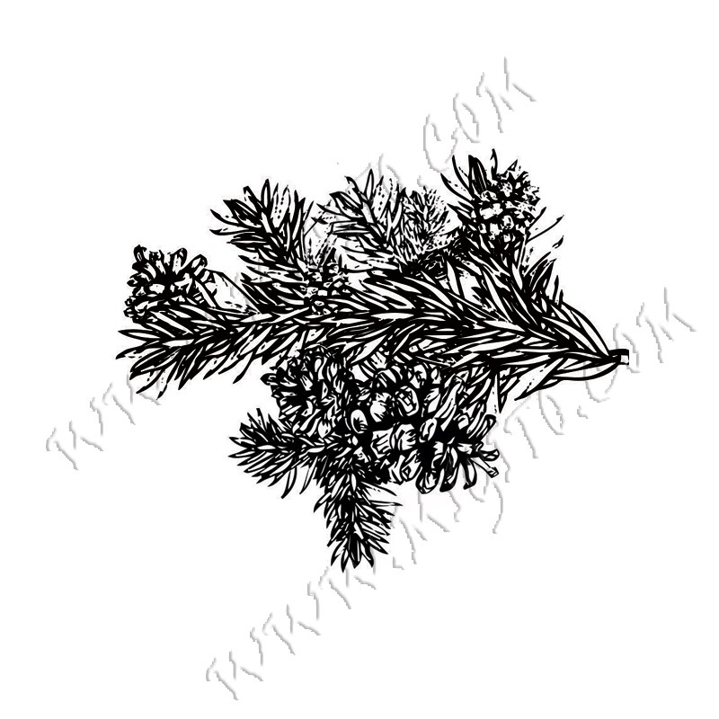 Печат на новогодишен клон 2