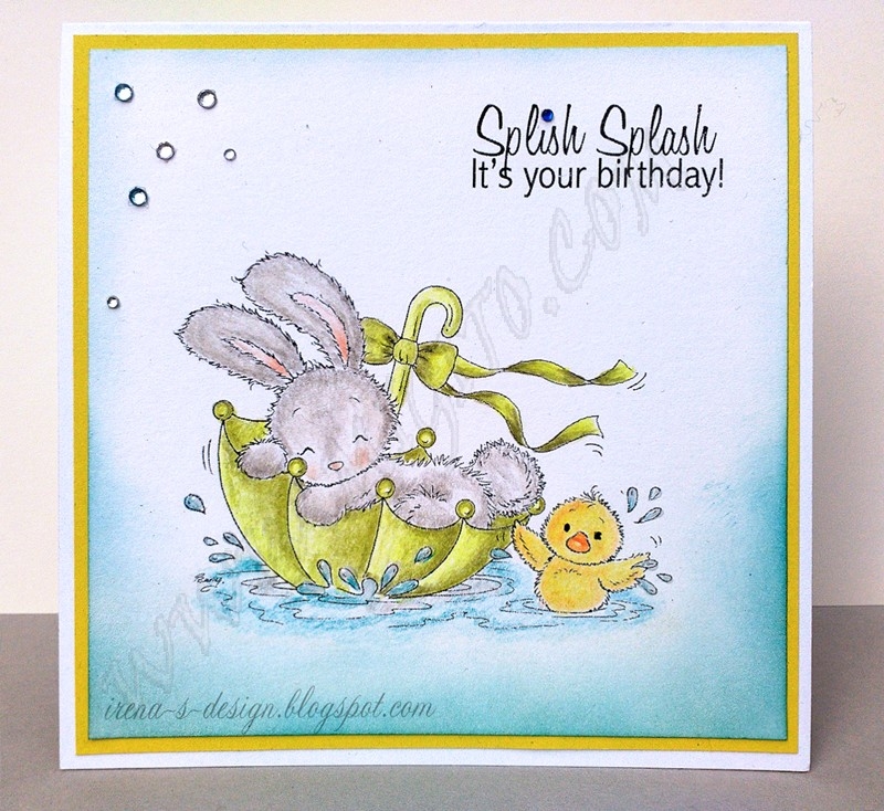 Весела поздравителна картичка ръчна изработка