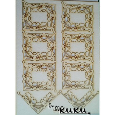 Лазерно изрян ъгъл бирен картон 2