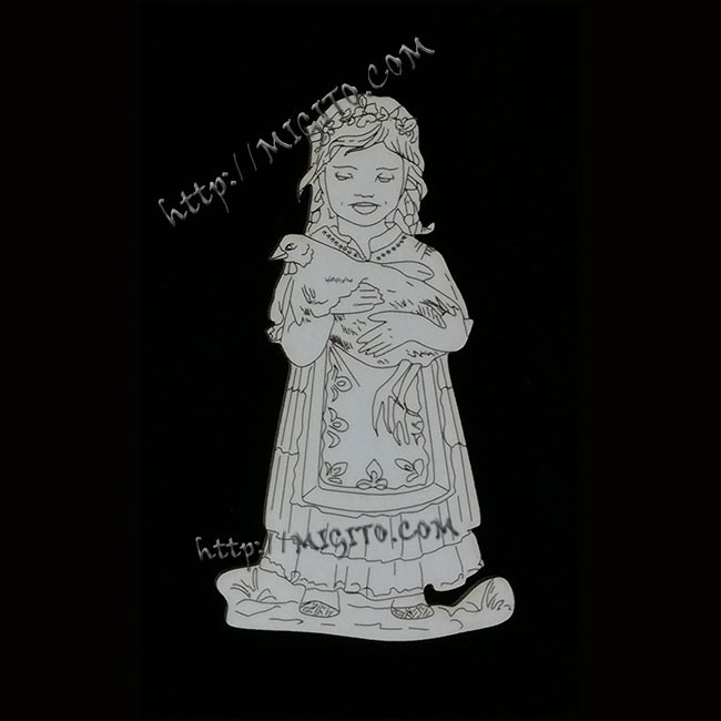 Мома с кокошчица крафт елемент 