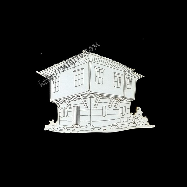 Възрожденска къща 1 крафт елемент Бирен картон