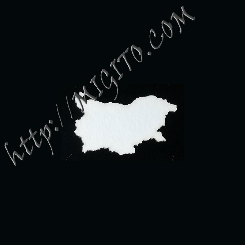 Карта на България лазерно изрязана бирен картон