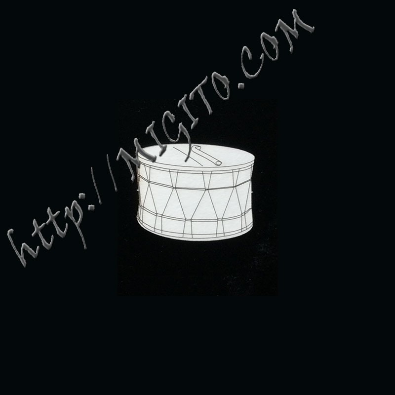 Тъпан лазерно изрязан Бирен картон