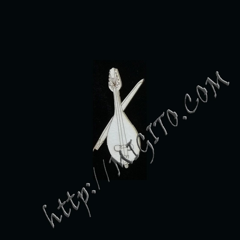 Гъдулка лазерно изрязана бирен картон