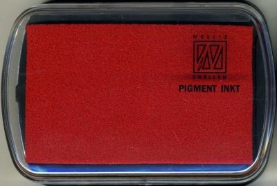 Nellie INKPAD - Голям пигментен тампон RED