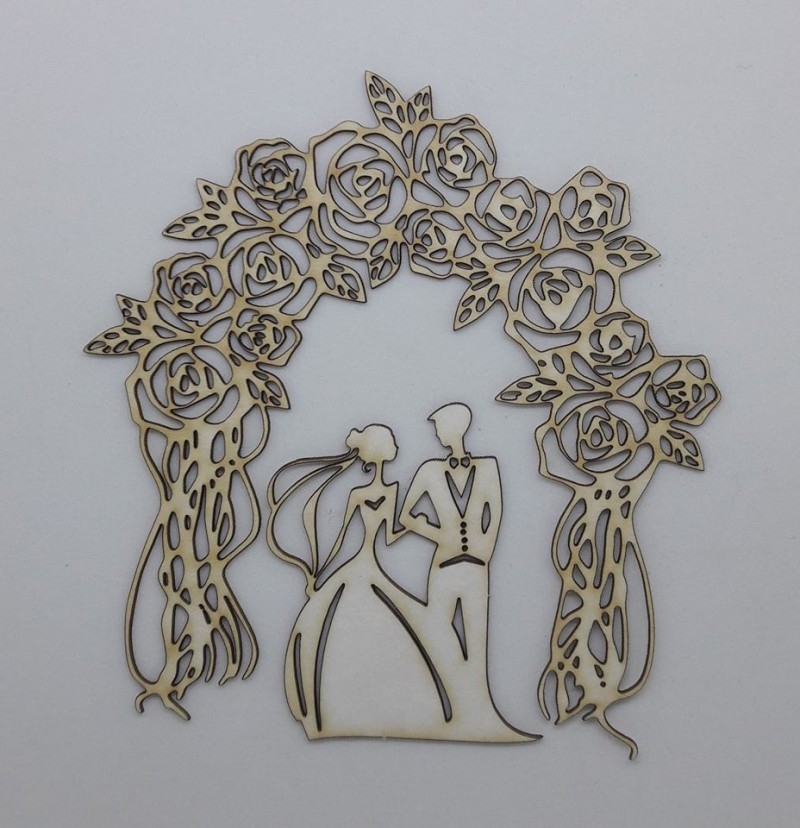 Лазерно изрязана сватба