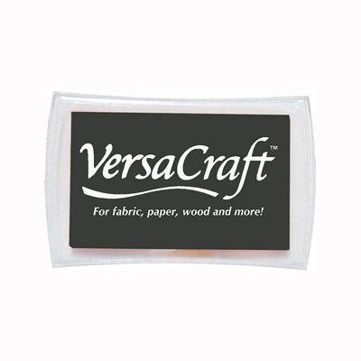 VersaCraft, Tsukineko  Голям тампон с мастило за текстил и др повърхности Черно