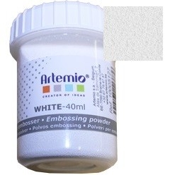 WHITE ARTE EMBOSSING POWDER 40ml - Фина ембосинг пудра 