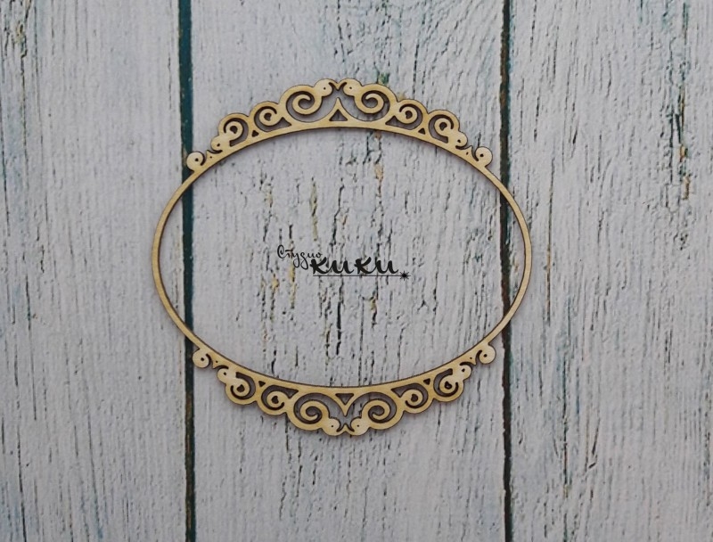 Лазерно изрязана рамка от бирен картон 15