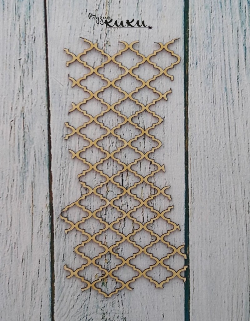 Лазерно изрязана плетеница бирен картон 