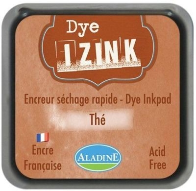 IZINK DYE MIDI PAD - Тампон с ярък отпечатък BROWN TEA