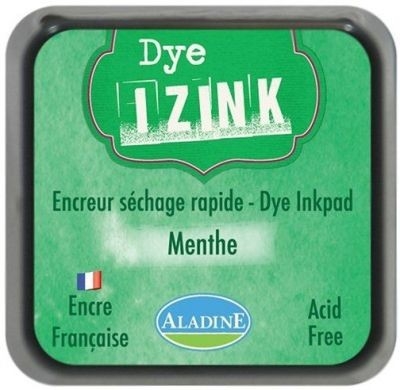 IZINK DYE MIDI PAD - Тампон с ярък отпечатък GREEN MENTHE