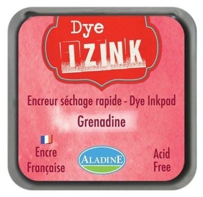 IZINK DYE MIDI PAD - Тампон с ярък отпечатък RED GRENADINE