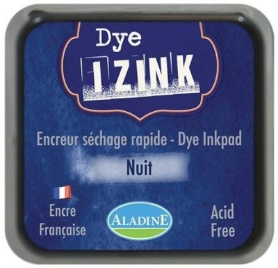 	 IZINK DYE MIDI PAD - Тампон с ярък отпечатък BLUE NUIT