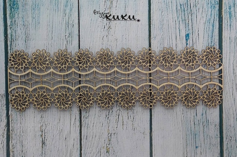 Лазерно изрязана плетеница от бирен картон 