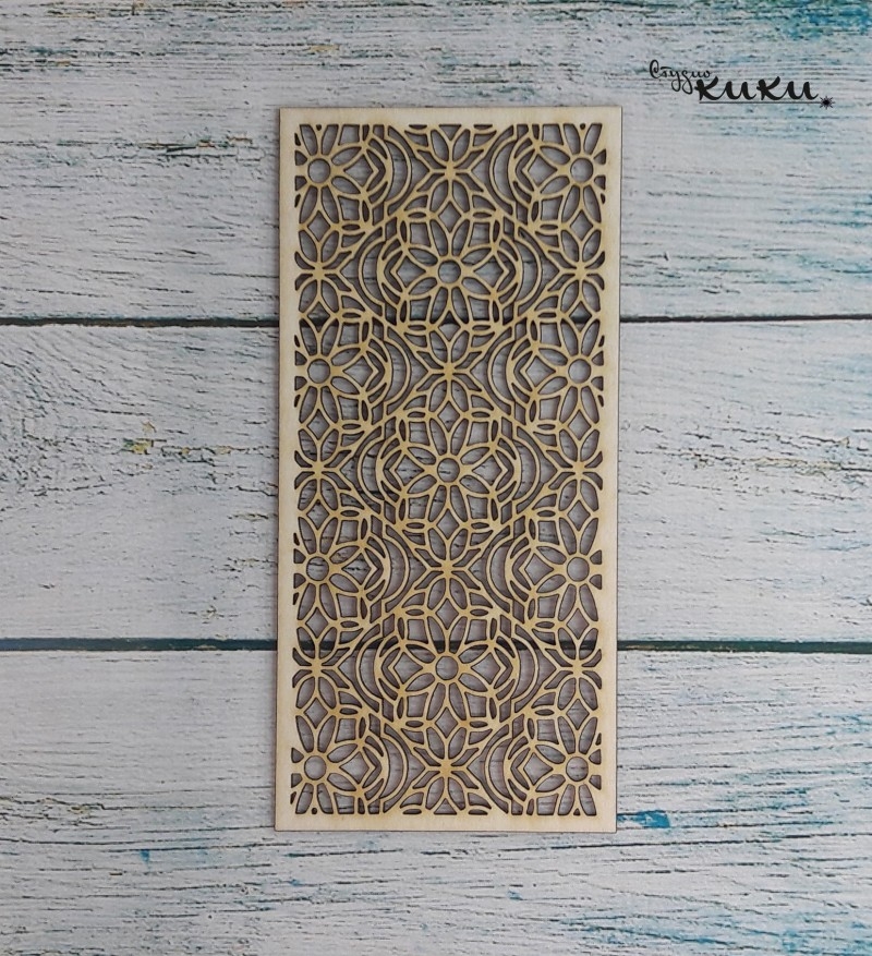 Лазерно изрязан елемент плетеница от бирен картон