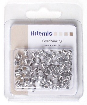 EYELETS by Artemio  капси  айлети 64 бр SILVER