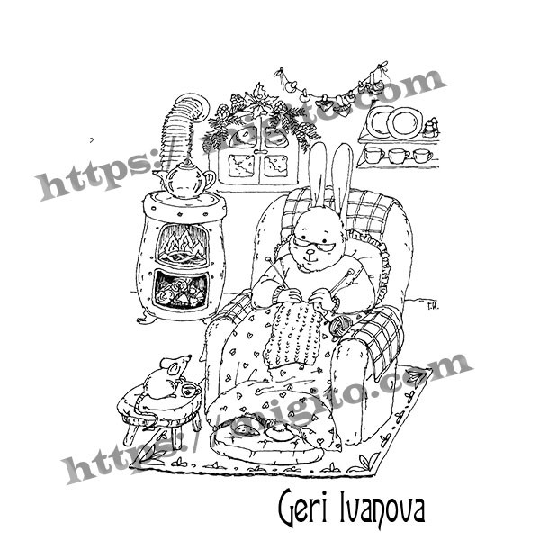 Топла зимна вечер печат 