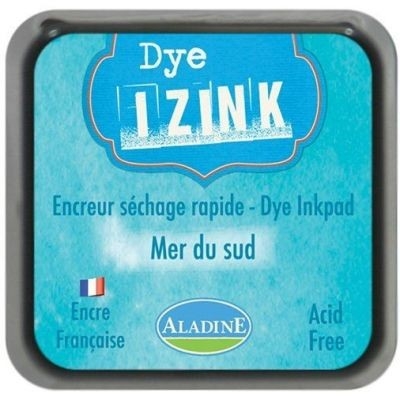 IZINK DYE MIDI PAD  Тампон с ярък отпечатък BLUE MER du SUD