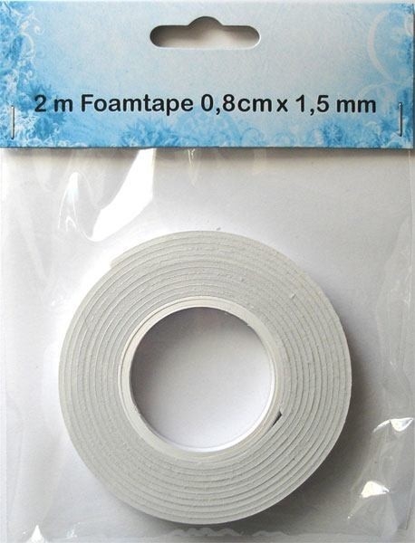 FOAM TAPE 3Д двойно лепяща лента 2м на 8мм на 15 мм
