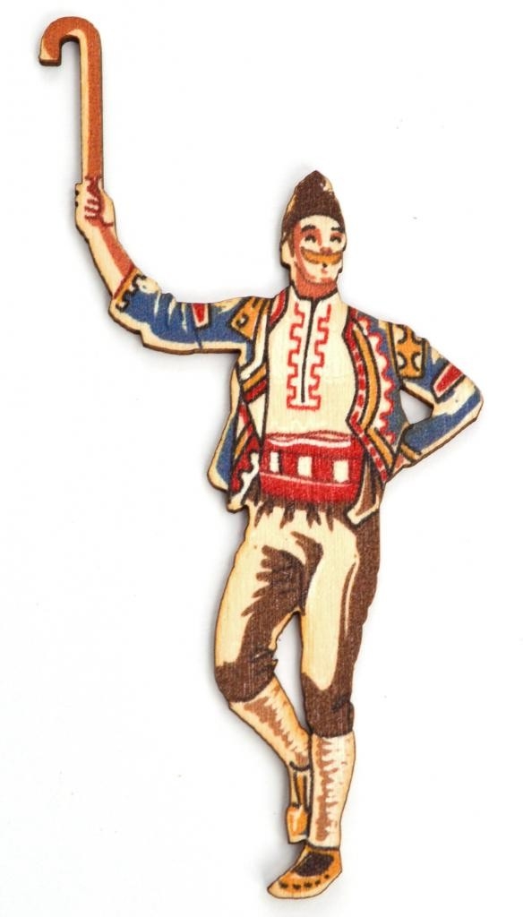 Лазерно изрязан момък с гега дърво оцветен