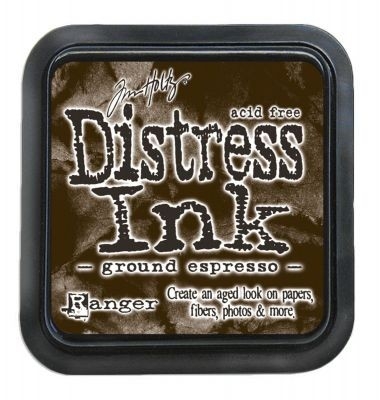 Distress ink pad by Tim Holtz   Ground espresso