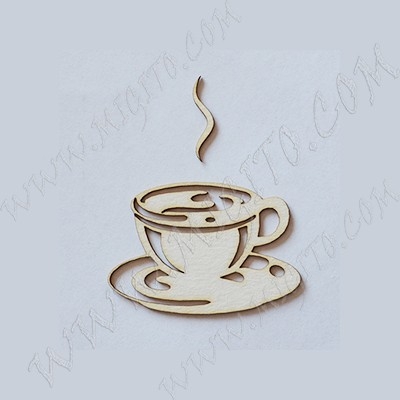 Чаша кафе лазерно изрязан елемен бирен картон