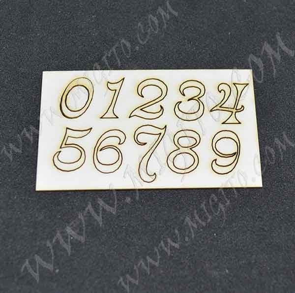 Лазерно изрязани цифри 