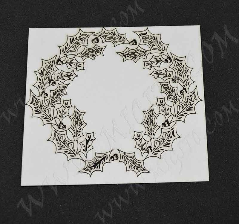 Лазерно изрязан венец нова година