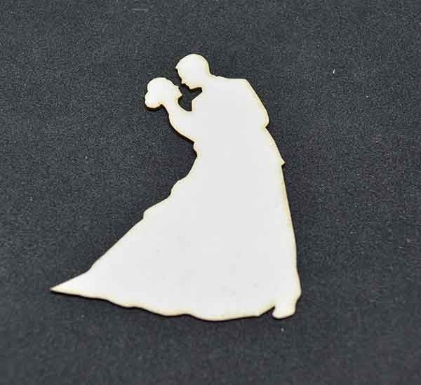 Лазеро изрязани младоженци 3 бирен картон