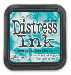 Distress ink pad by Tim Holtz Peacock Feathers