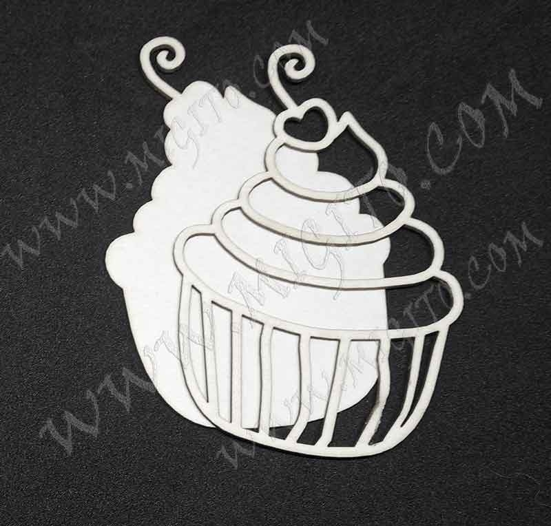 Шейкър елементи заготовка лазерно изрязани бирен картон мъфин 1
