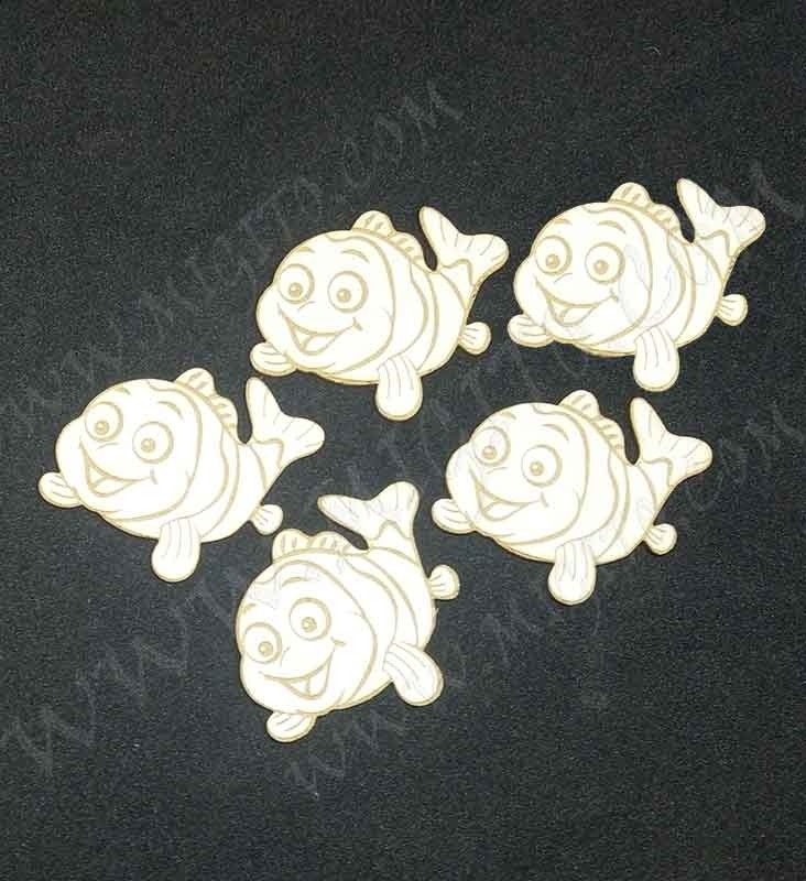 Рибки лазерно изрязани бирен картон