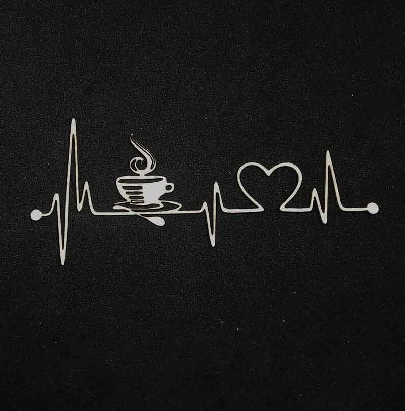 Картиограма с кафе лазерно изрязан бирен картон