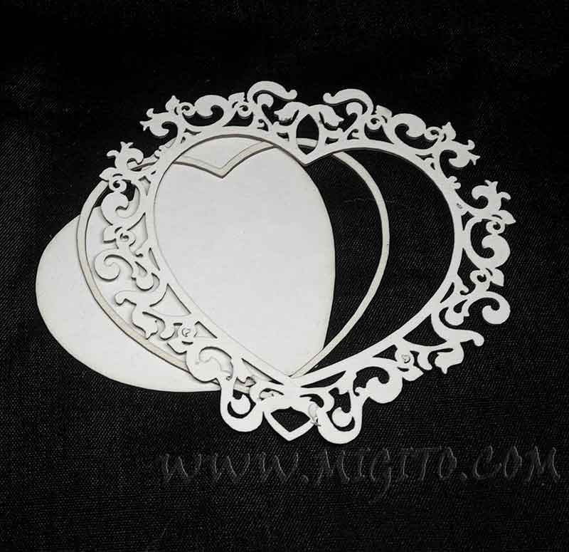 Рамка заготовка чипборд ажури кръгла за шейкъри бирен картон