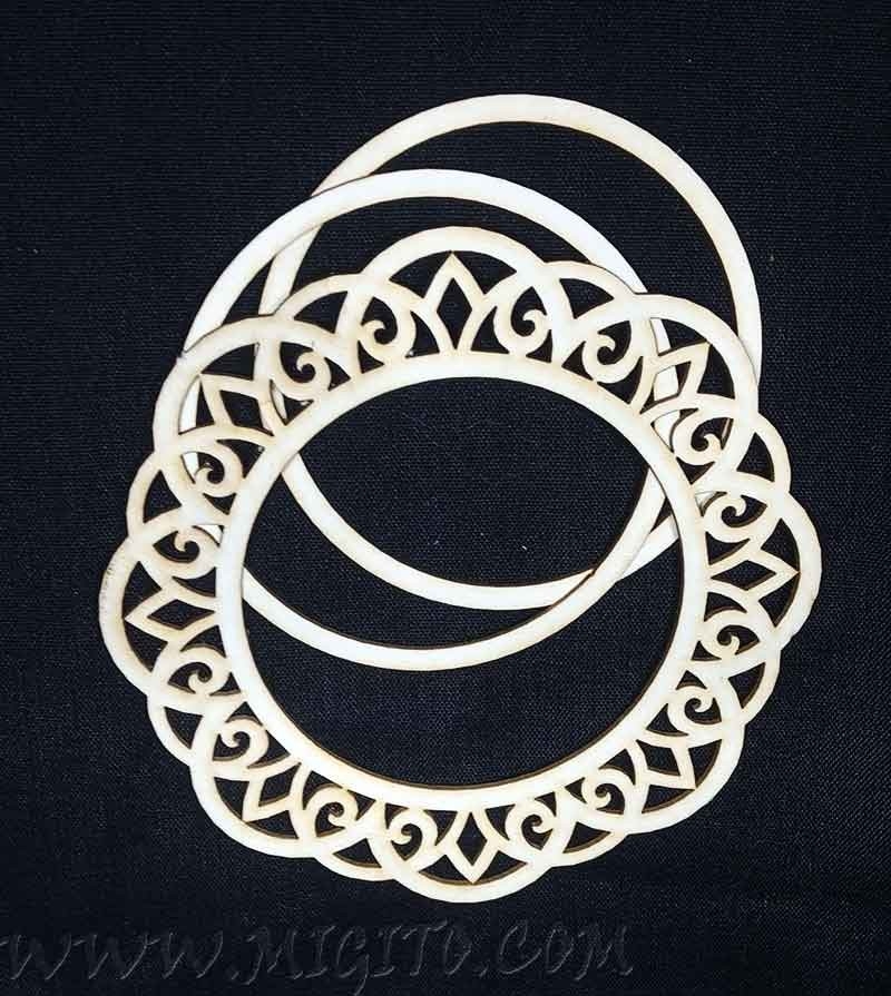 Ажурна рамка за шейкър картичка чипборд бирен картон