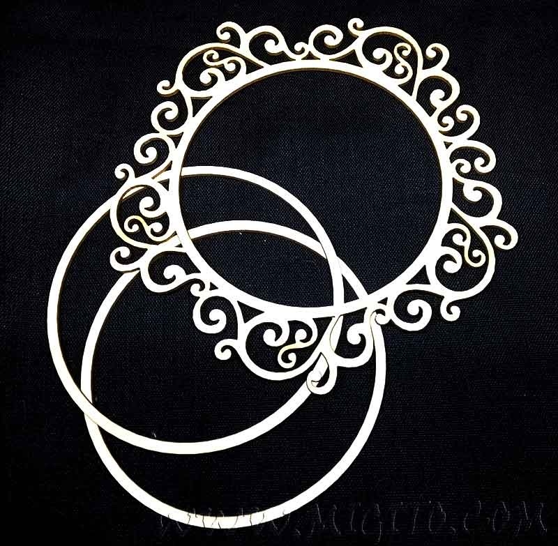 Рамка заготовка чипборд шейкър елемент бирен картон лазерно изрязан