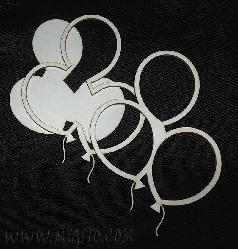 Шейкър заготовка чипборд елемент балони лазерно изрязан бирен картон