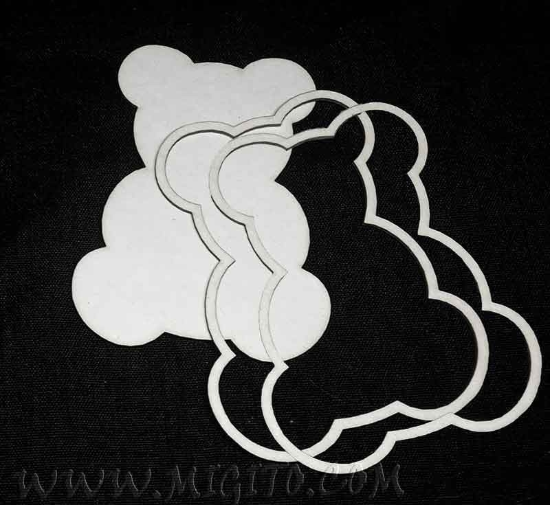 Шейкър елемент заготовка чипборд мече лазерно изрязан бирен картон